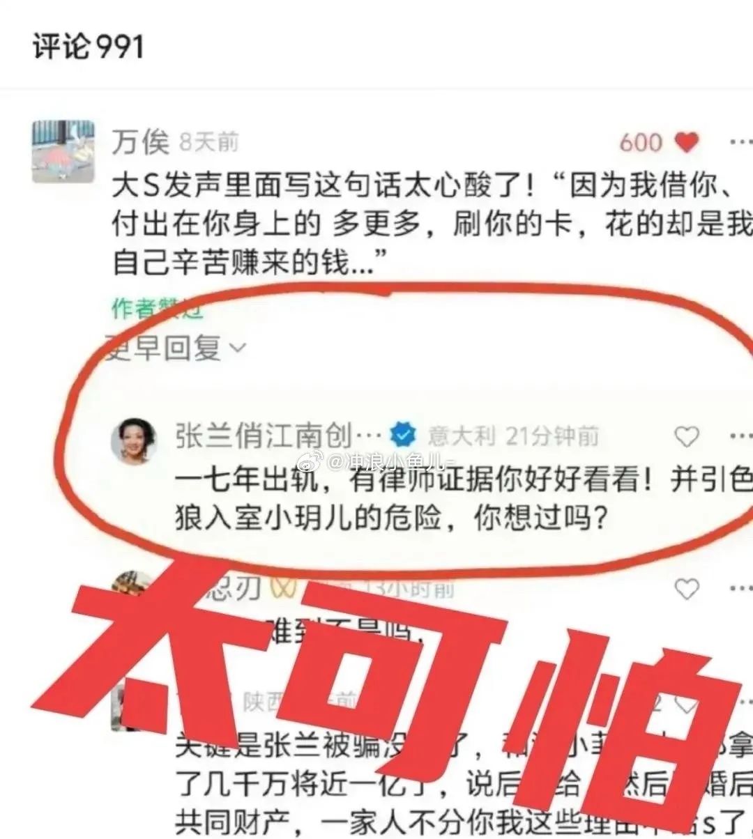  張?zhí)m,，這是要把大 S 往絕路上逼嗎？大 S 最近一直試探著復(fù)出,，在內(nèi)地、韓國都試了試,，情況不算特別糟糕,，關(guān)鍵時刻張?zhí)m又補刀！