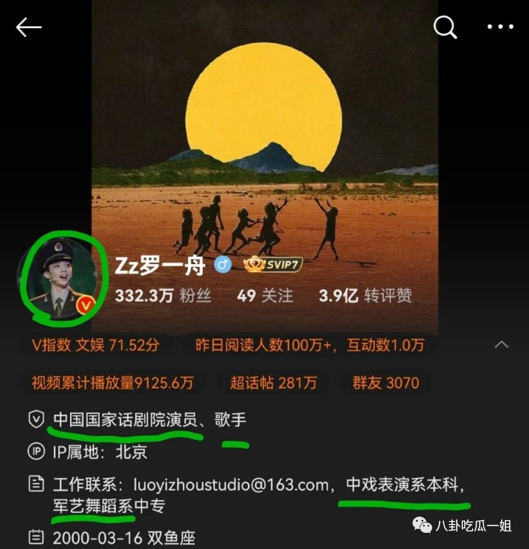 羅一舟微博改名去掉南唐元ixform前綴,，頭像為兒時軍裝照